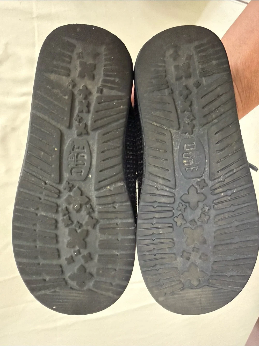 Hey Dude Kids Black Knit Slip-On Shoes Children’s Size 12